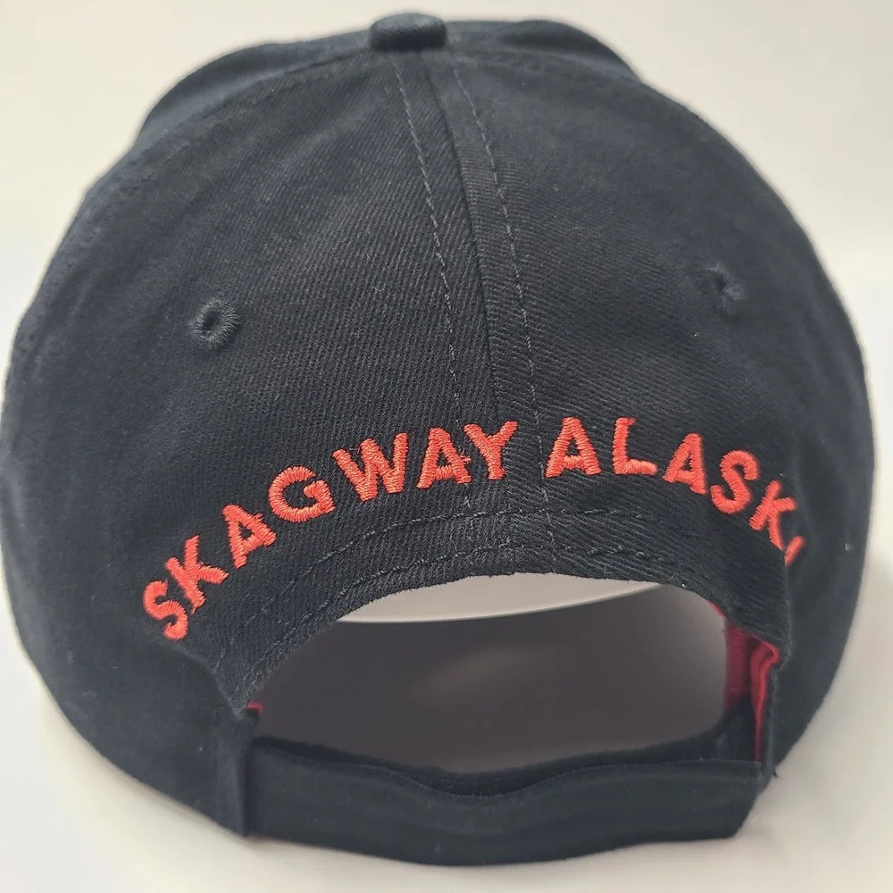 White Pass & Yukon Route‎ Railway Hat Adjustable Black Train Skagway Alaska 2011